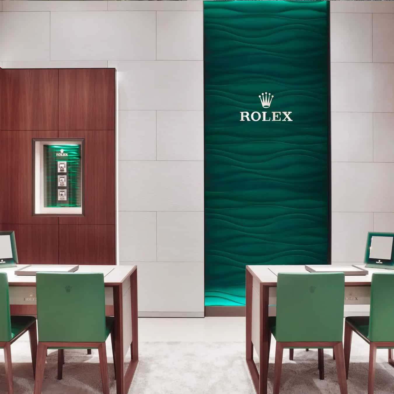Treten Sie ein  - Innenansicht Rolex Showroom